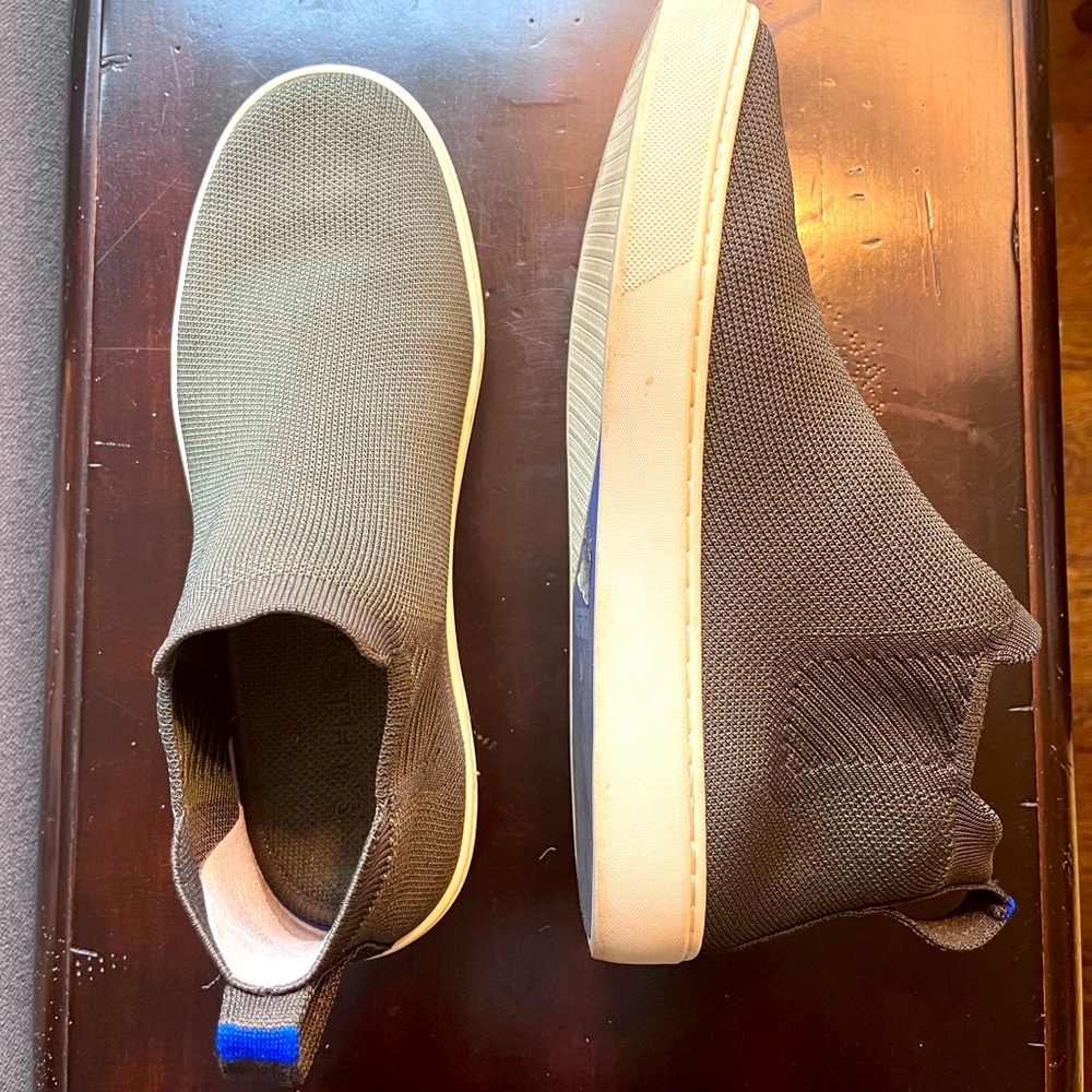 Rothy’s Chelsea sneakers hunter green size 9